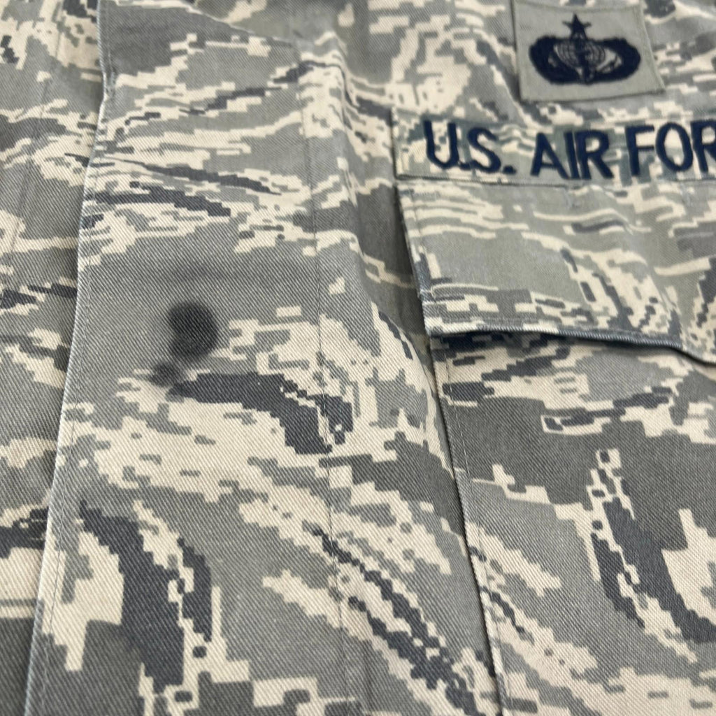 US Air Force Jacket Grey Pixel Camouflage Digital Tiger Stripe BDU Medium 40R