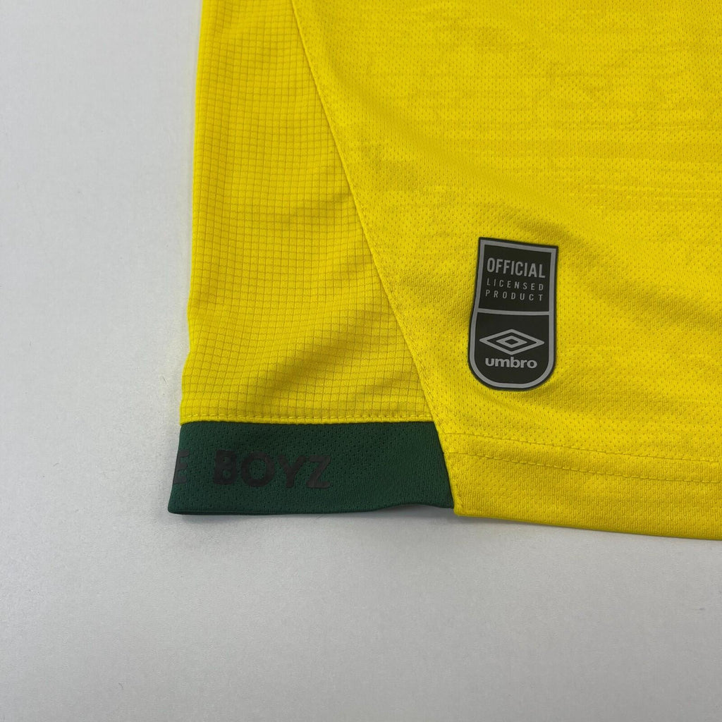 Jamaica Football Shirt size M Yellow Green Home 2021-2022 Mens Soccer Umbro