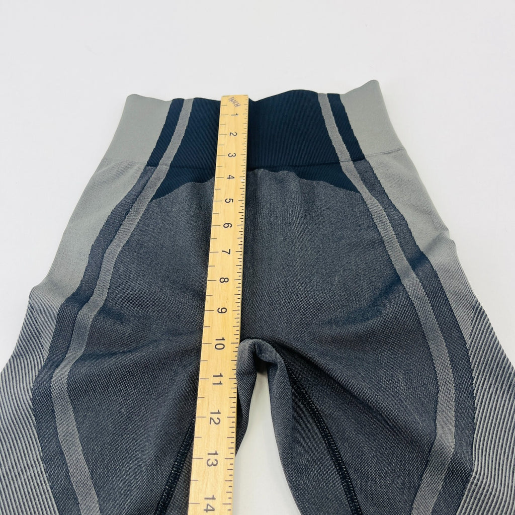 Sweaty Betty Yoga & Run Leggings 7/8 Length in Black/Gray Block Print size Small