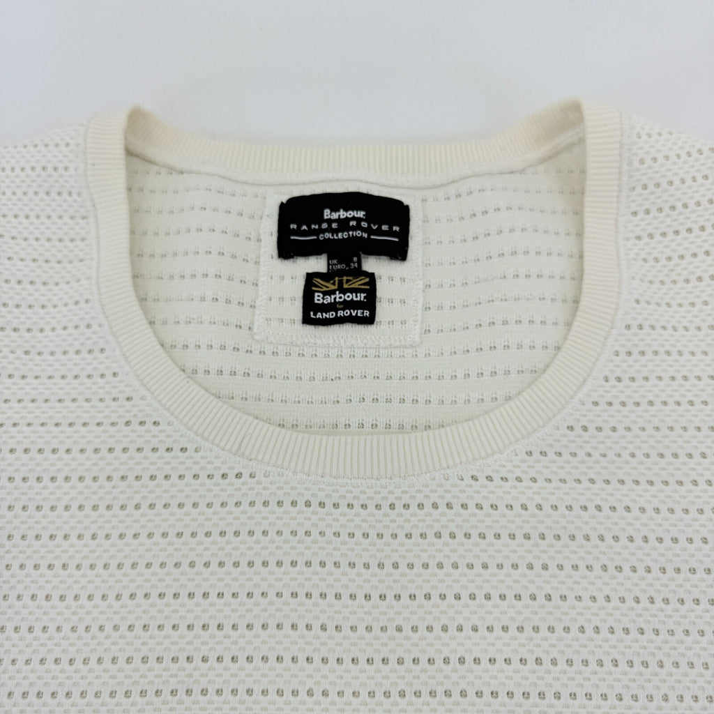Barbour Land Rover Wadeline Women's Top in Cream Light Pullover size 8