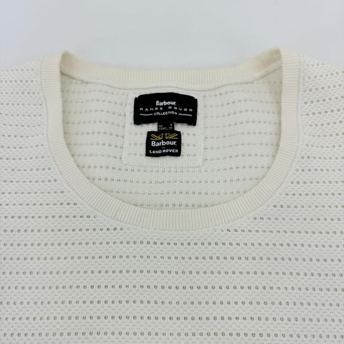 Barbour Land Rover Wadeline Women's Top in Cream Light Pullover size 8