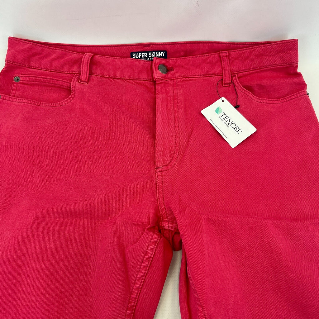 Marks & Spencer Bright Pink Super Skinny Jeans - UK size 18S - BNWOT