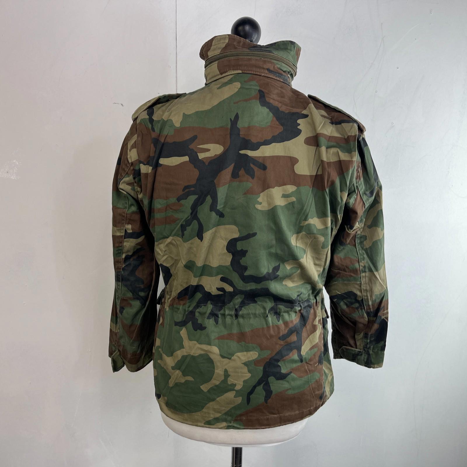 Mil-Tec US Army Military Jacket Green Camouflage size Youth XL + Hood