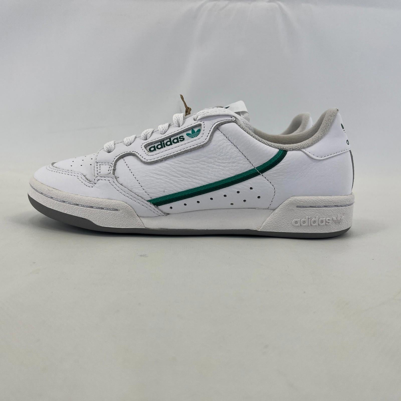Adidas Originals Continental 80 White Green Adult Trainers Size UK 6