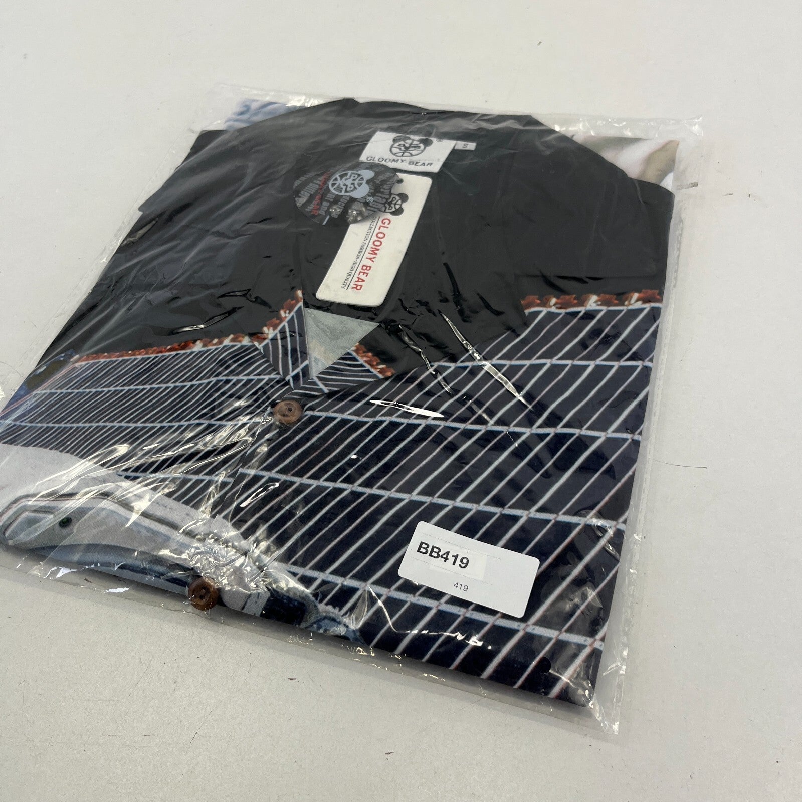 Gloomy Bear AOP Short Sleeve Shirt Astronaut Space Print size S Loud Sh*te Shirt