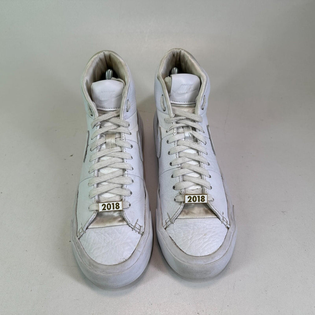 Nike Blazer Royal 2018 Leather Hi Top Trainers in White UK size 6