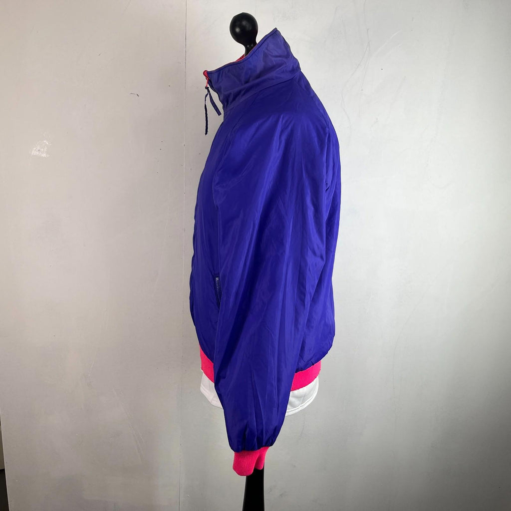 Vintage 1991 Columbia Reversible Ski/Snowboard Bomber Jacket Pink/Purple size L