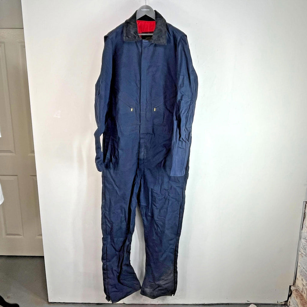 Vtg Walls Zero Zone Insulated Jumpsuit Boiler-Suit Overalls Blue size XL Tall