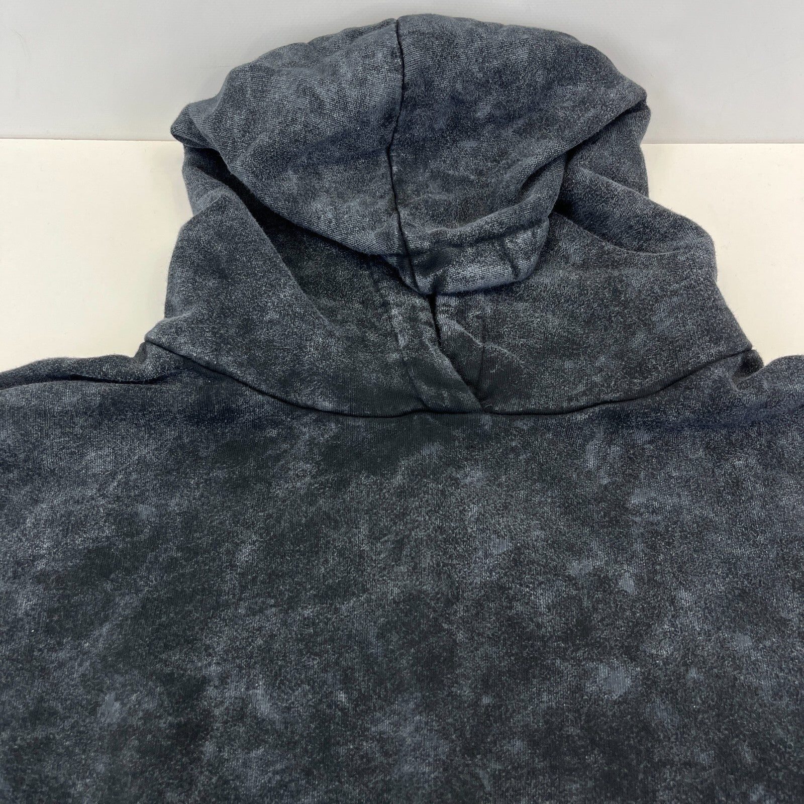 Drop Dead Distressed Look Grey Hoodie Zip Sleeves 100% Cotton Streetwear UK 2XL