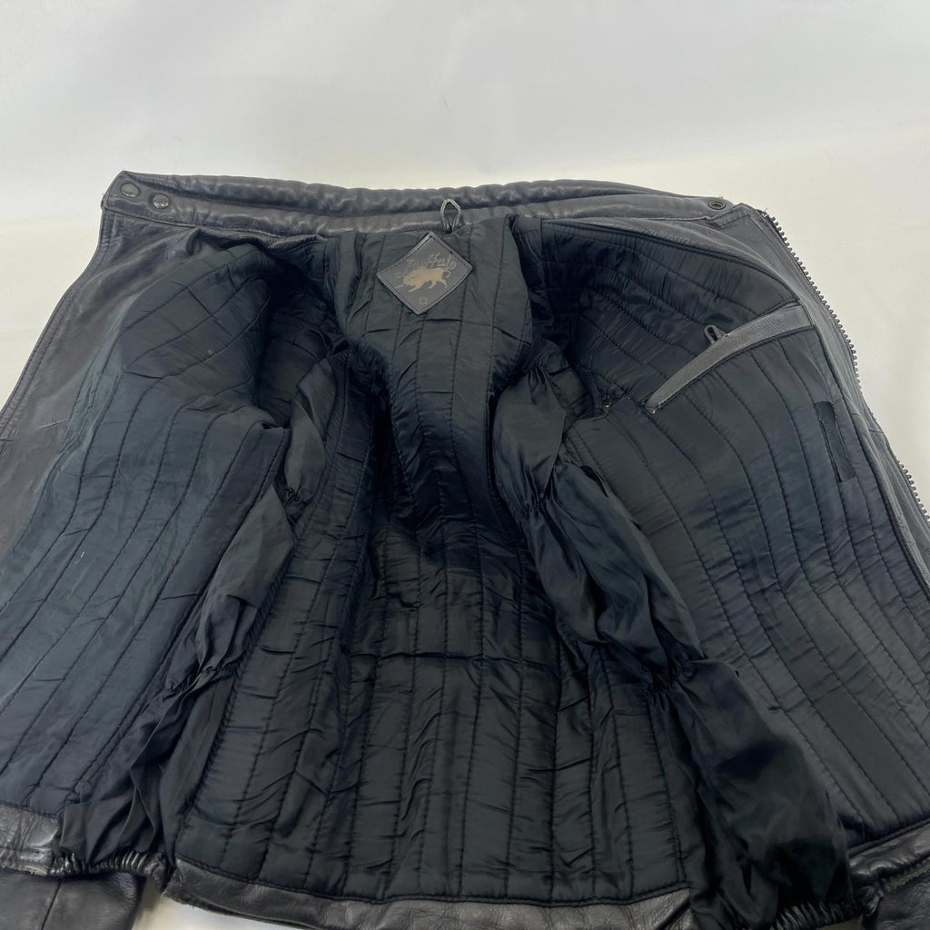 Buffalo Women's Motorcycle Biker Leather Jacket size 8 (Small) Thermal Lined