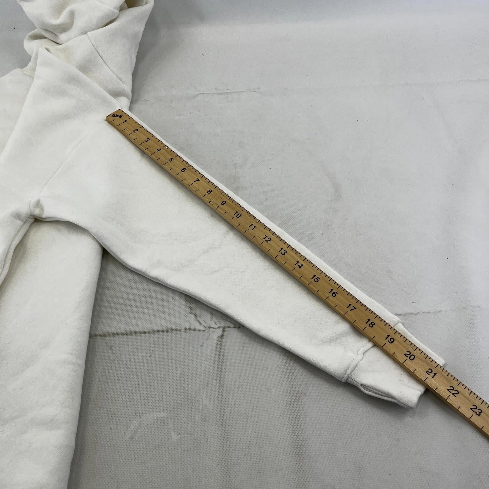 Bench Women's Hoodie Sweatshirt in White with Spellout size 8 Loose Fit - New