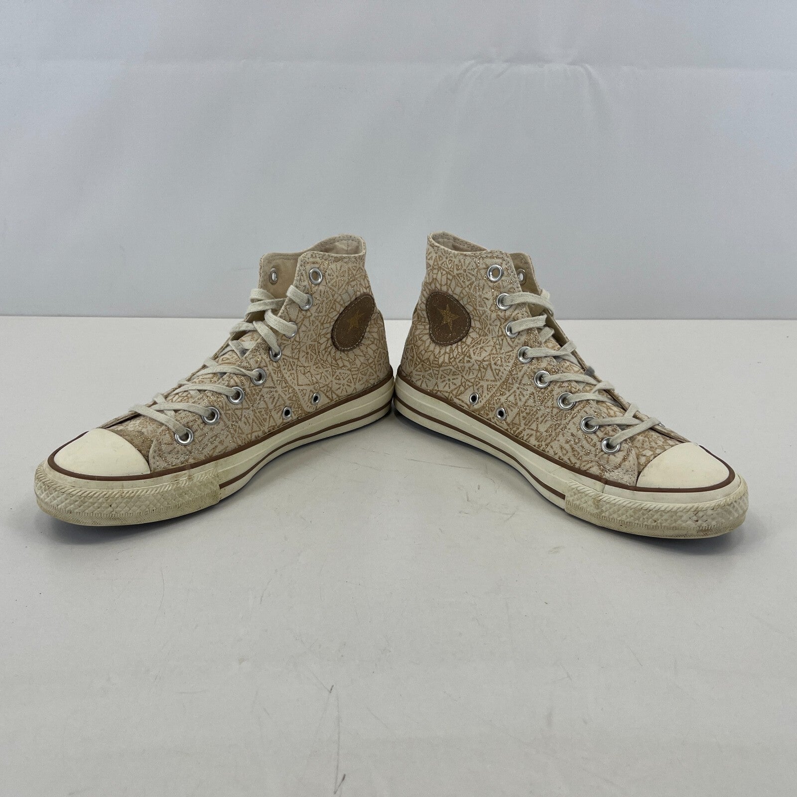 Converse Chuck Taylor All Star High Top Gold Embroidered Women's size UK 7 EU 40