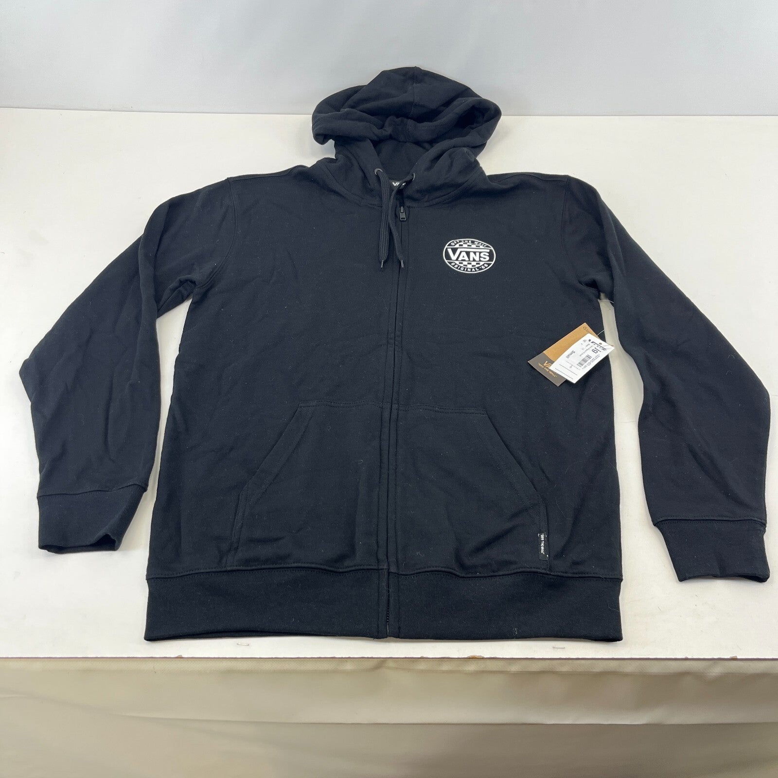 Vans Off the Wall Men's Back Print Hoodie in Black size Small