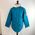Helly Hansen Mens Vintage Reversible Sailing Jacket size M Teal Green & White