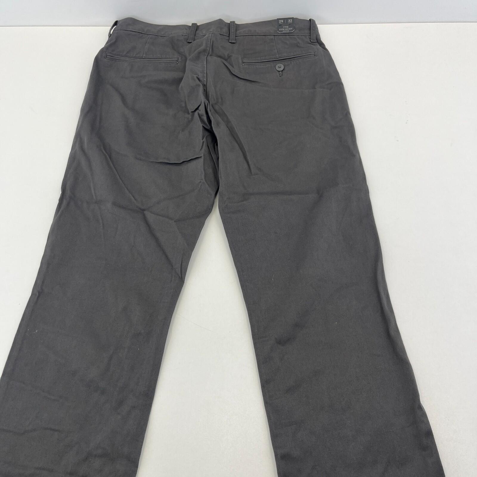 J Crew 770 Straight Fit Stretch Chino Trousers in Grey W29" L32" New with Tags