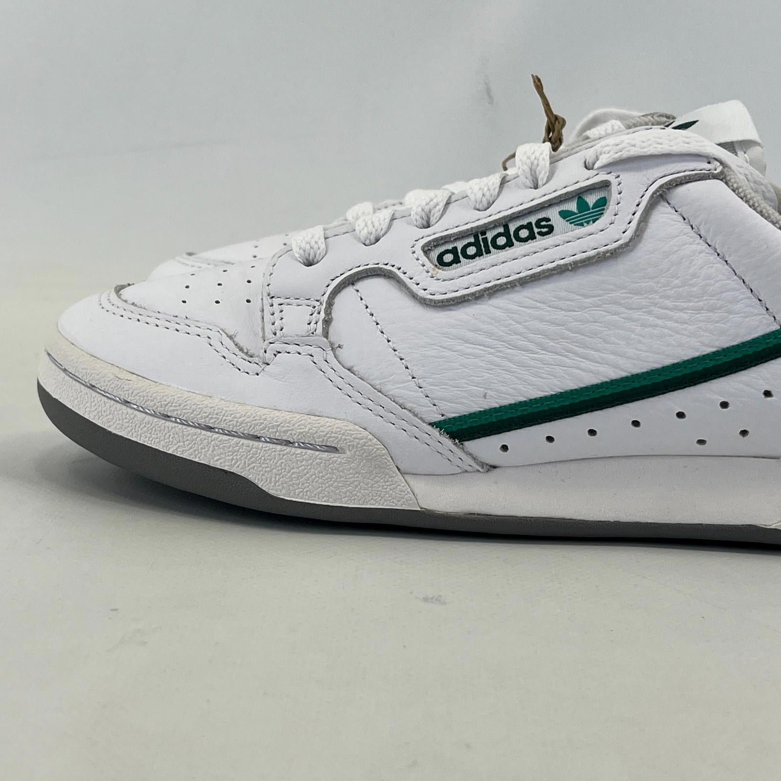 Adidas Originals Continental 80 White Green Adult Trainers Size UK 6