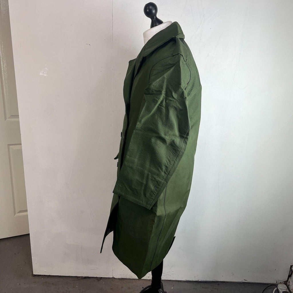 Royal Canadian Police RCMP Mackintosh Trench Coat Dark Green 80s size 5