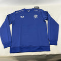 Castore Glasgow Rangers FC Football Matchday Sweatshirt Blue UK Men's size M