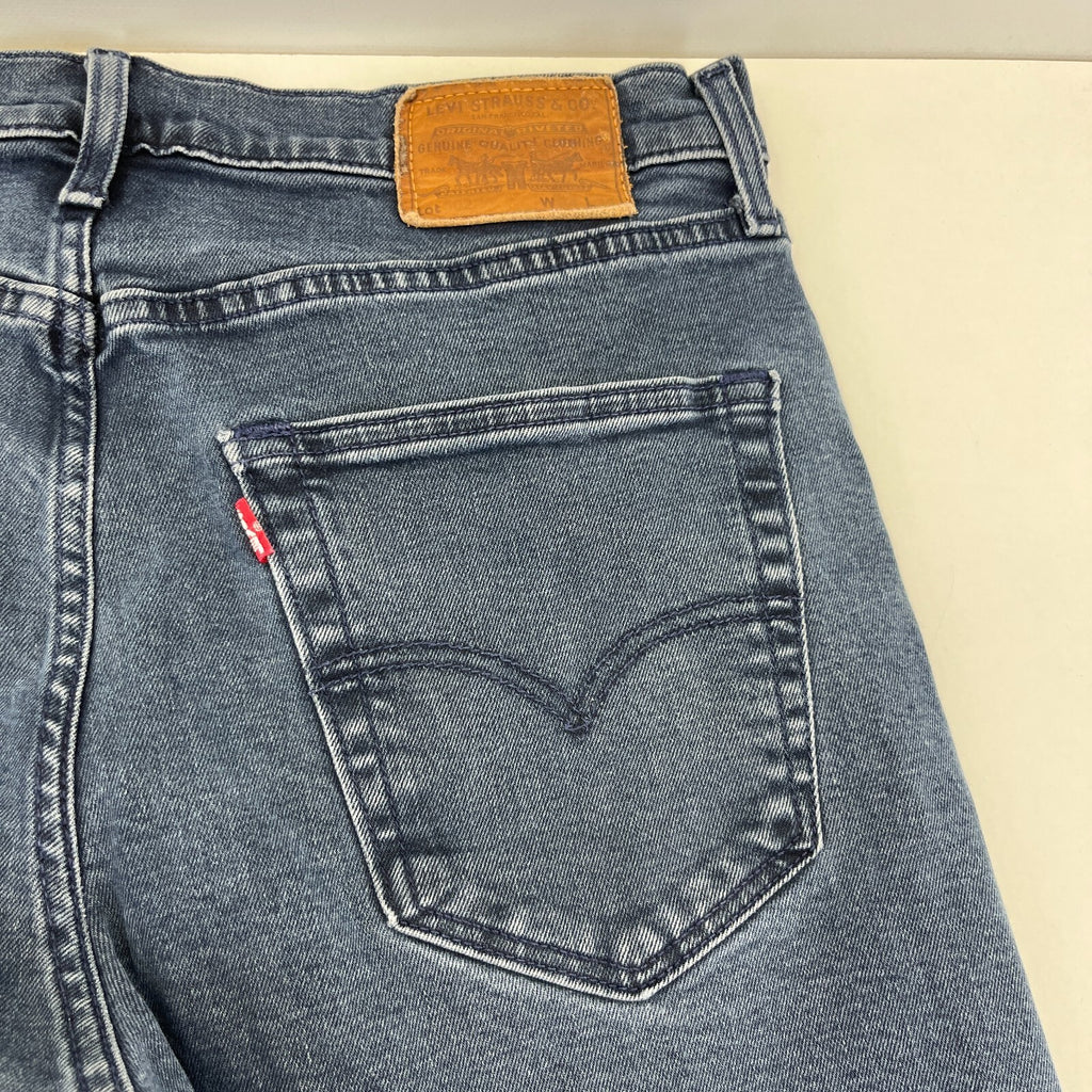 Genuine Levi Strauss Premium Dark Blue Levi's Stretch Jeans Straight W34" L34"