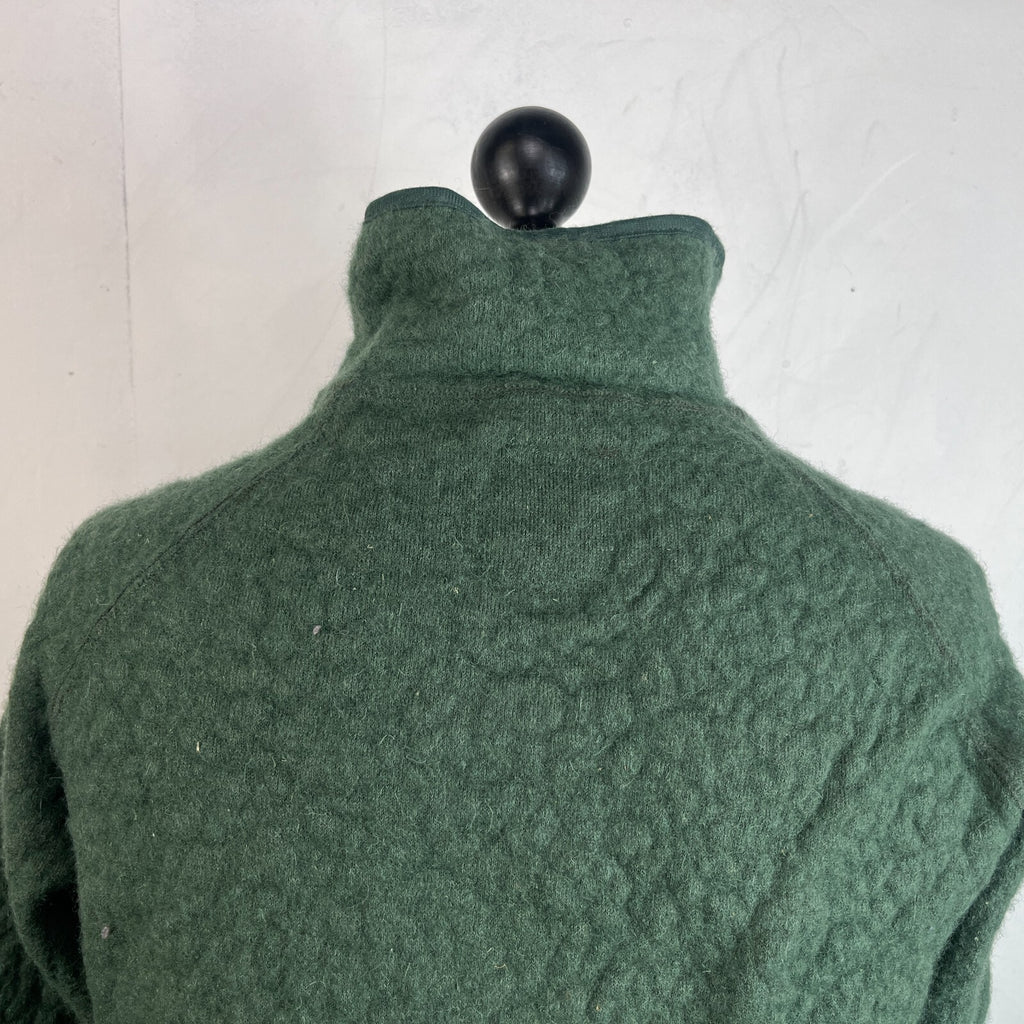 Vintage Dutch Army Fleece Jacket Olive Green size Medium