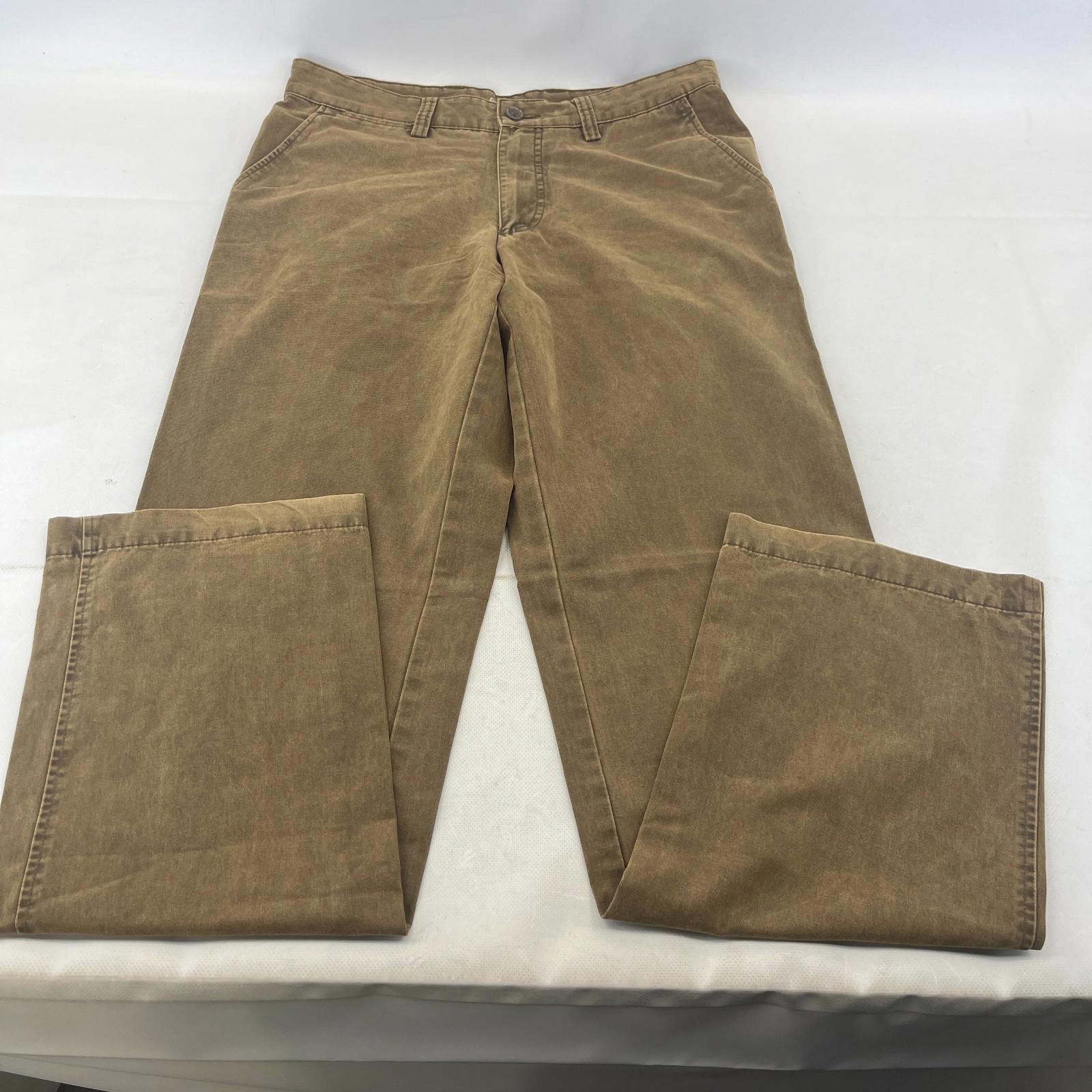 Camel Active Tan Brown Straight Leg Cotton Jeans - Zip Fly W34" L34"