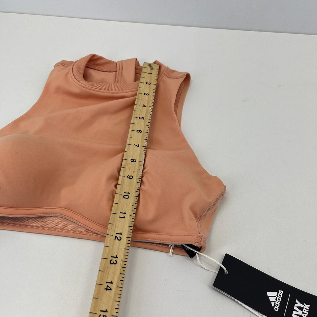 Adidas Ivy Park Crop Top Sports Bra in Peach Orange size Small - New