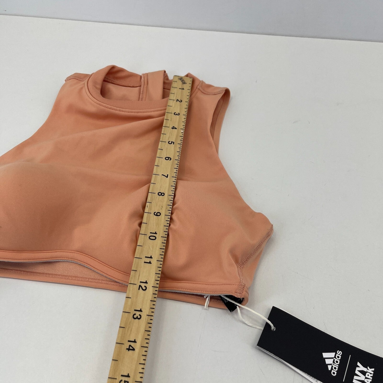 Adidas Ivy Park Crop Top Sports Bra in Peach Orange size Small - New