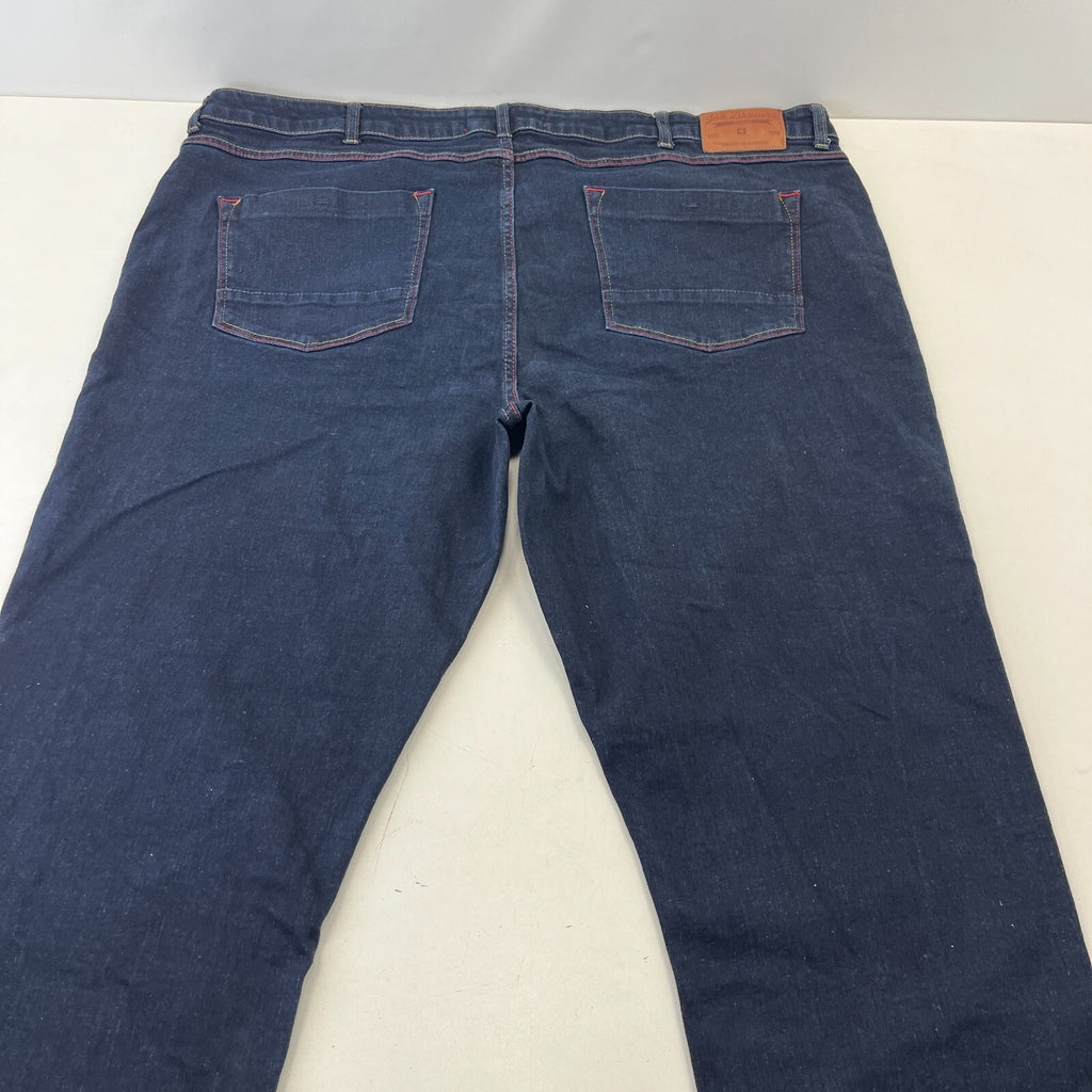Joe Browns Dark Blue Denim Stretch Jeans Blue Cotton W48" L30"