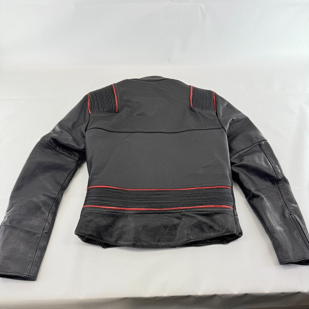 Vintage Kett Black Soft Leather Motorcycle Jacket Soft Leather Punk Biker UK 38