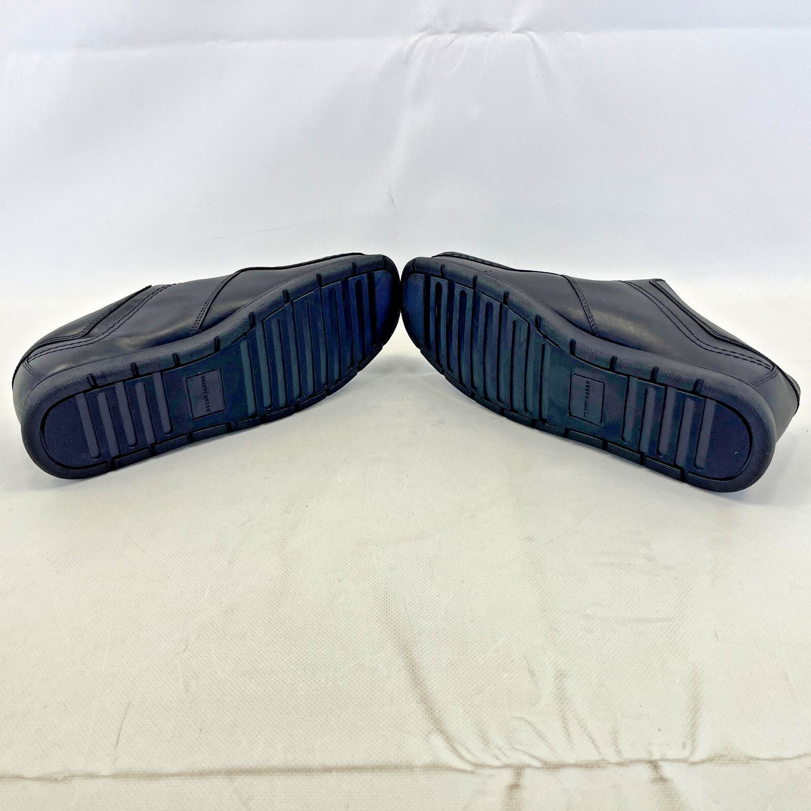 Pretty Green Waltham Lace Up Shoes Moccasin Loafers Mens Black Leather size 11.5