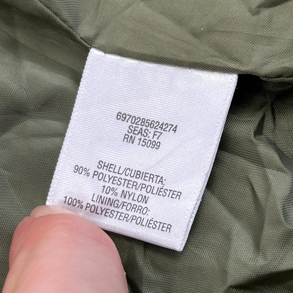 Sears Vtg Distressed Look Military Trench Coat Olive Green Belted - Women's 3XL