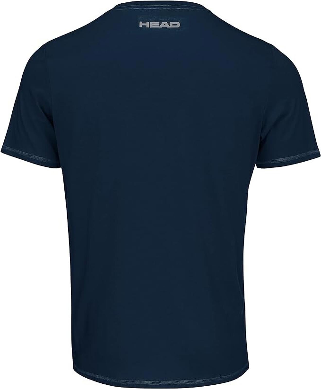Head Club Colin Mens Tennis T-Shirt in Dark Blue Sports Top size S NEW with Tags