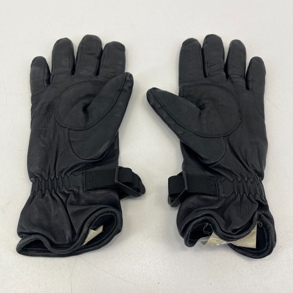 Genuine British Military Army Black Leather Combat Gloves MK2 size 7 - VGC