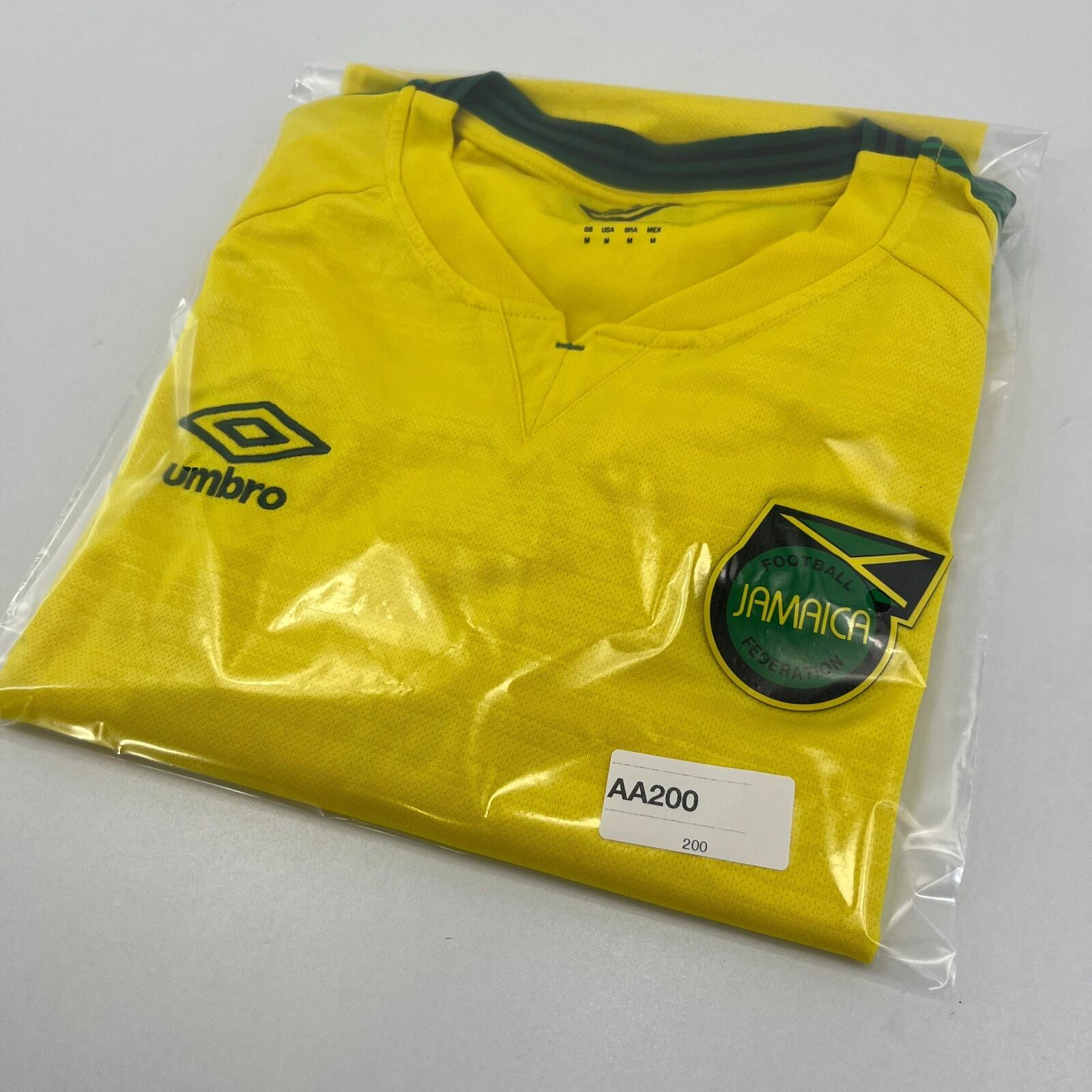 Jamaica Football Shirt size M Yellow Green Home 2021-2022 Mens Soccer Umbro