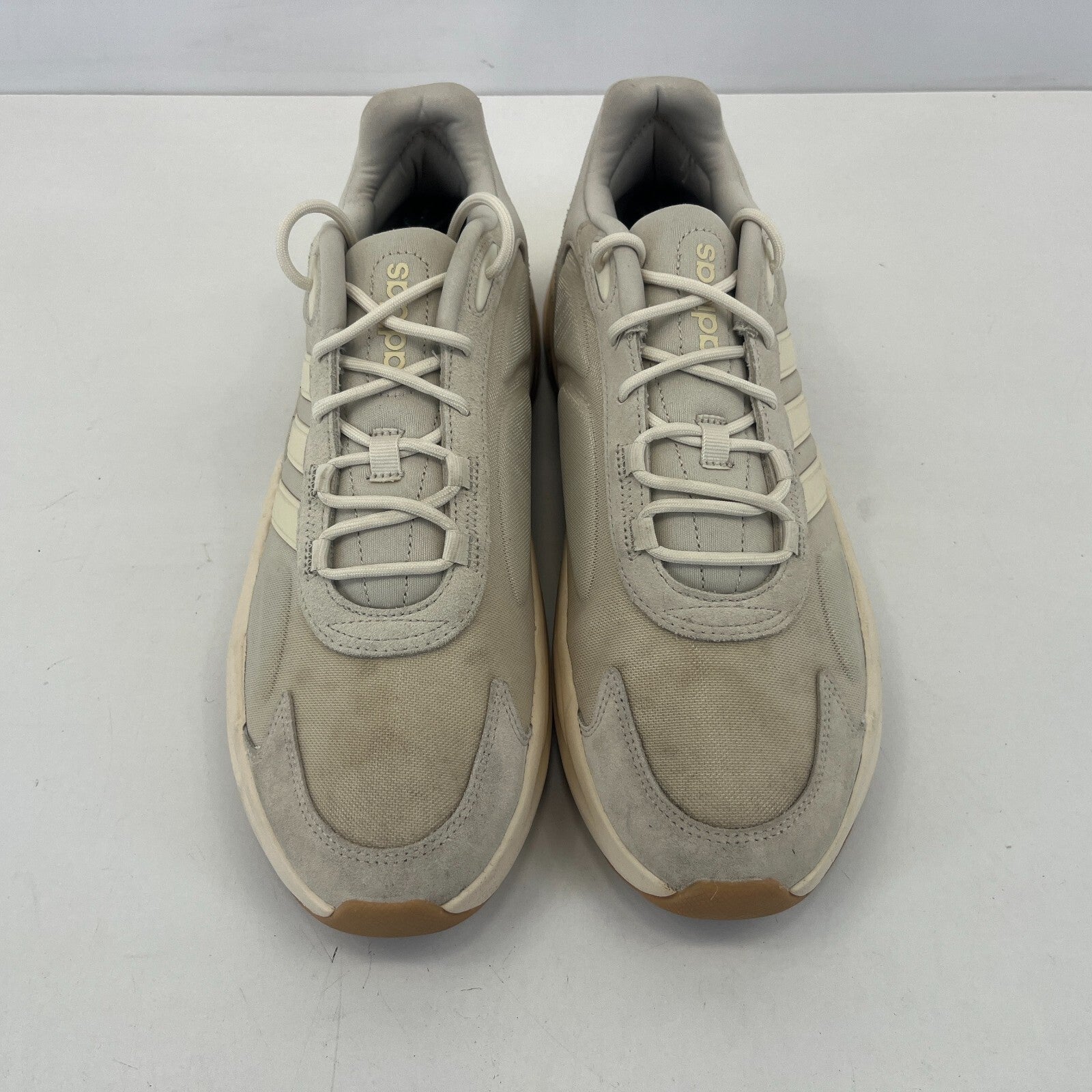 Adidas Ozelle Cloudfoam Trainers in Beige Men's size UK 12 EU 47 1/3