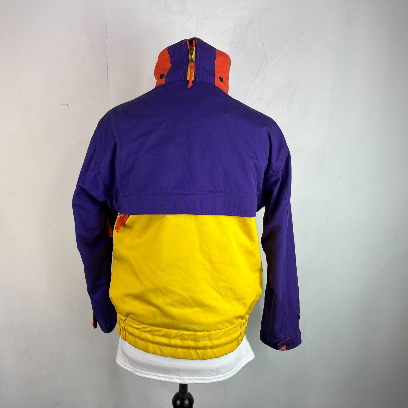 Vintage SOS Sportswear of Sweden Ski Jacket - Blue/Yellow Men's size Small