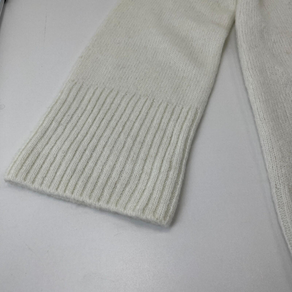 Sweaty Betty Alpine Wool Crew Neck Jumper Sweater in Lily White size S Alpaca