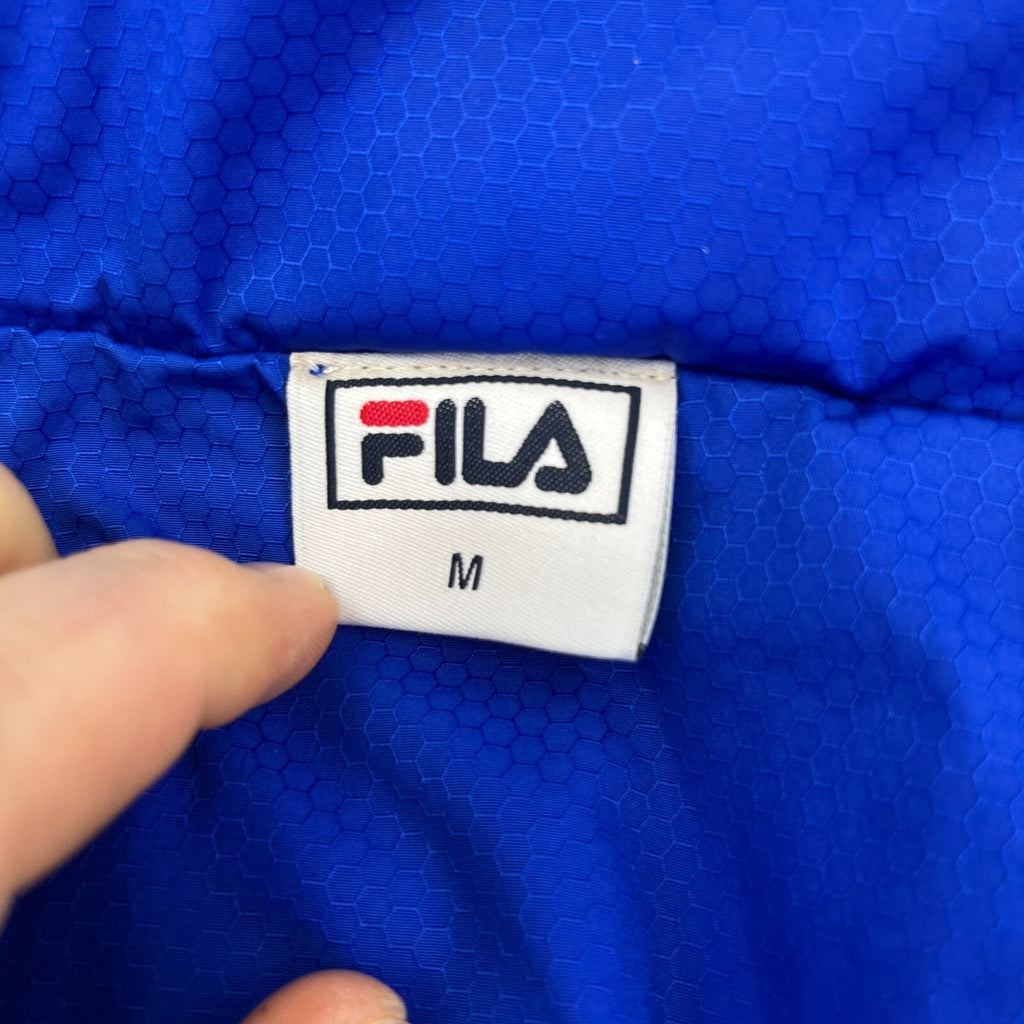 Carlisle United Fila Training Jacket Windbreaker Embroidered Blue size M
