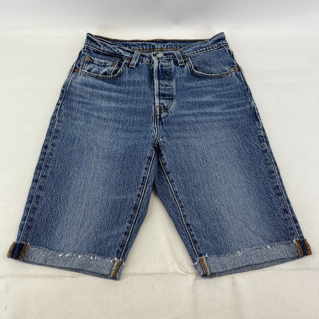Levi's 501 Men's Jean Shorts Mid Blue Denim size W27" L10.5"