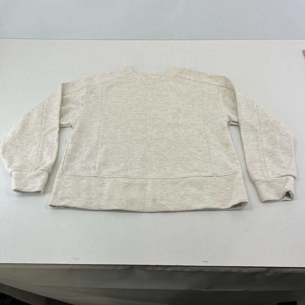Sweaty Betty Women's Wind Down Crew Neck Sweatshirt Pullover size XS/8 White
