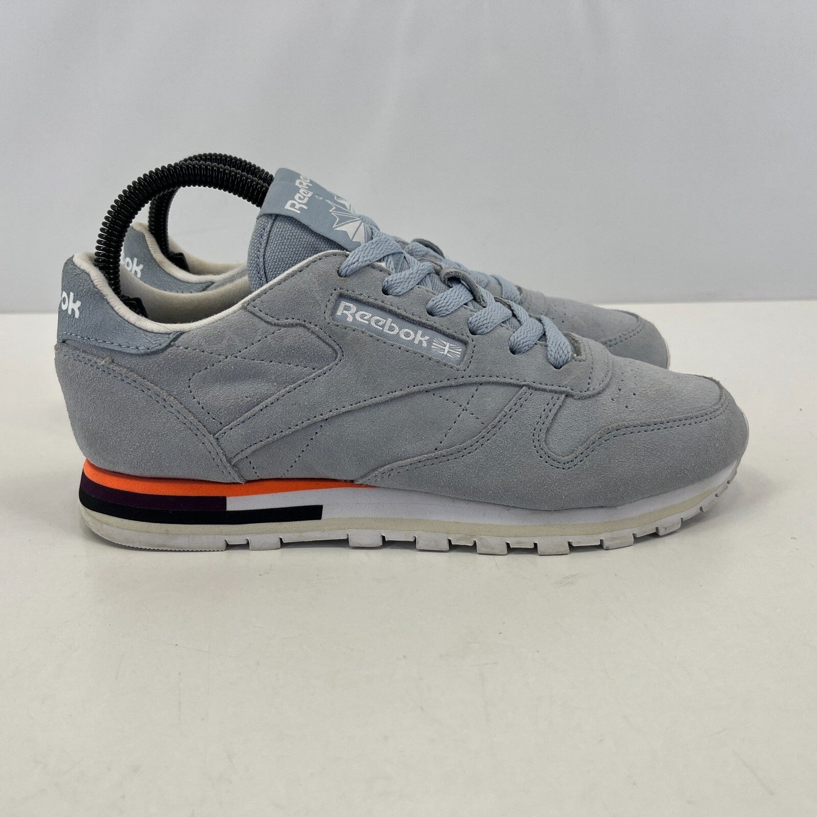Reebok Classic Women's Trainers Grey Suede Leather Lace Up size UK 4.5 EU 37.5