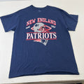 New England Patriots NFL Graphic T-Shirt Mens size Large Navy Football Fan Tee