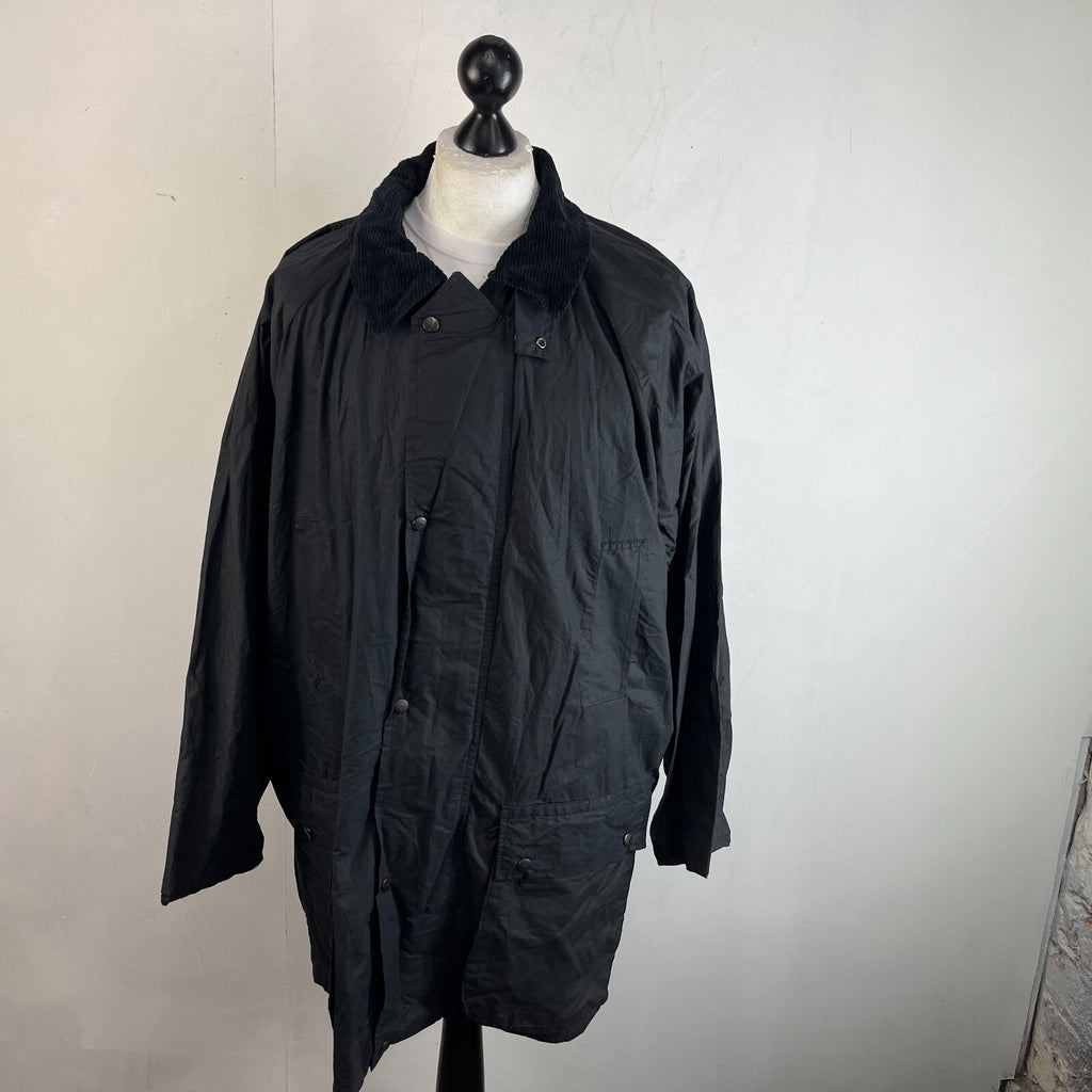 Lufthansa by Bearwood Men's Wax Cotton Jacket Black size 3XL Made in England