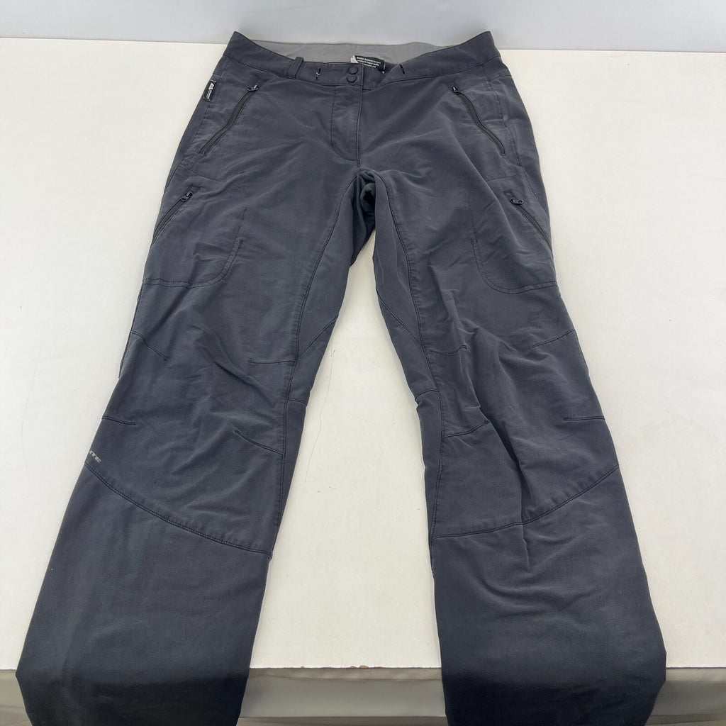 Mountain Equipment Ibex Pants Charcoal Grey Hiking Trousers Womens UK 12 Leg 32"