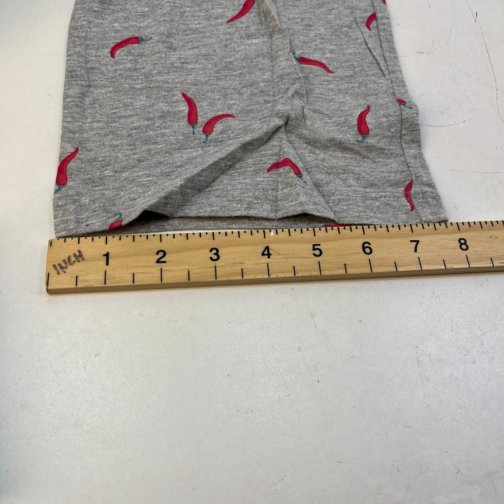 M&S Ladies Pyjama Set size S 8-10 Grey with Chillies Long Leg Short Sleeve  BNWT