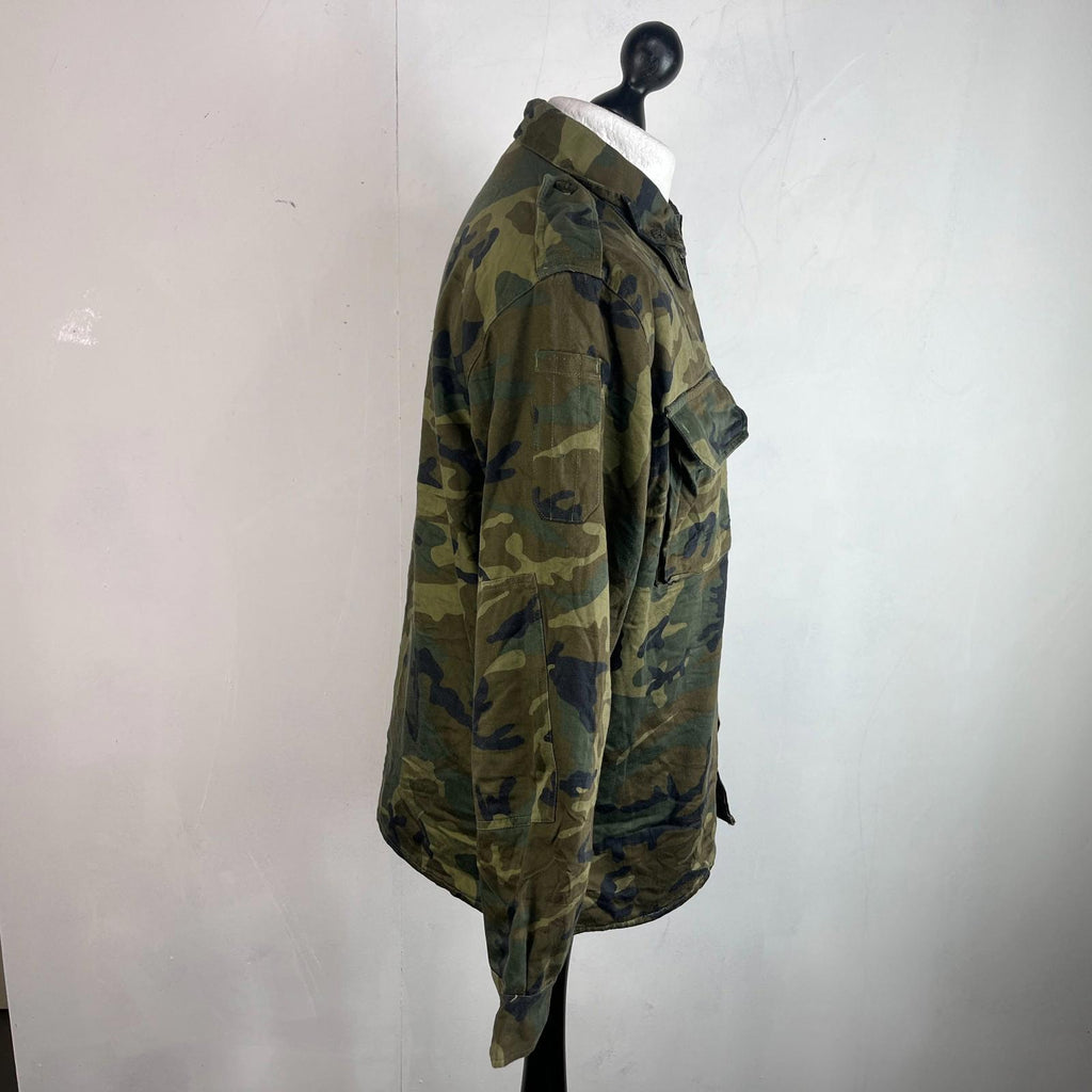 Spanish Military Army Issue Thermal Combat Jacket Woodland Camouflage size L