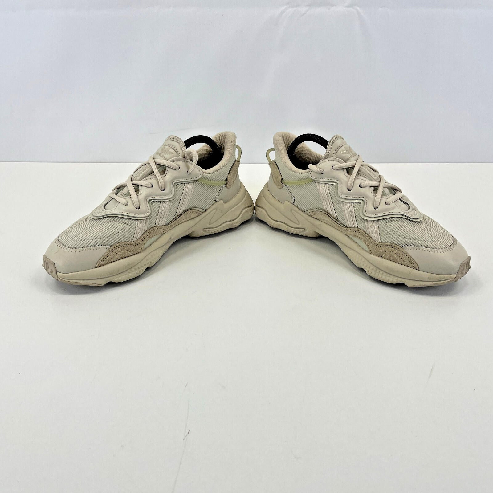 Adidas Ozweego Triple Beige Trainers size UK 7   EU 40 2/3 Leather & Mesh Chunky