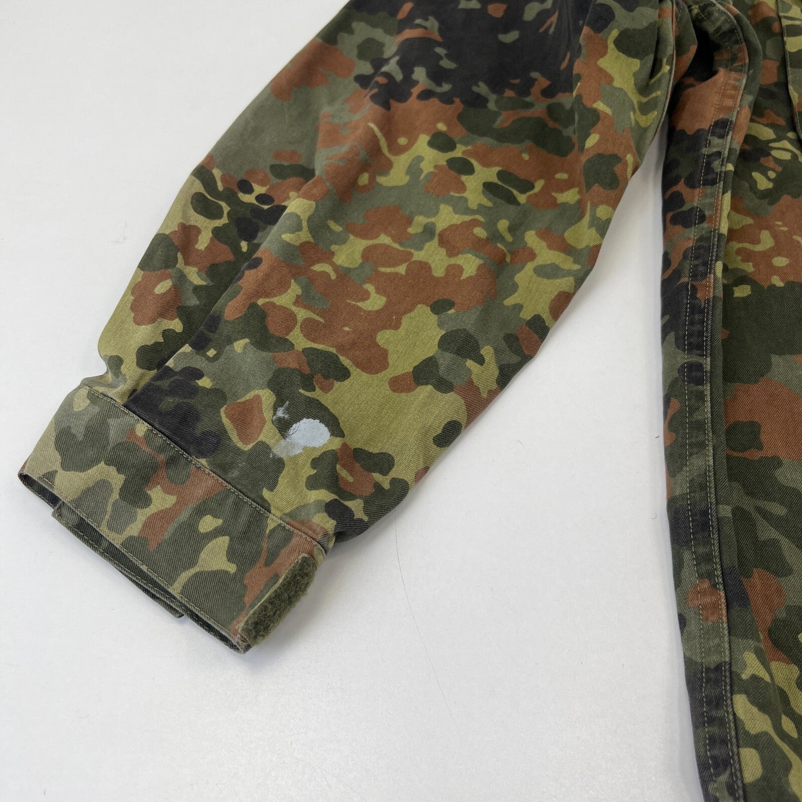 Vtg German Army Flecktarn Camouflage Summer Jacket Combat Green Gr.1 (UK M)