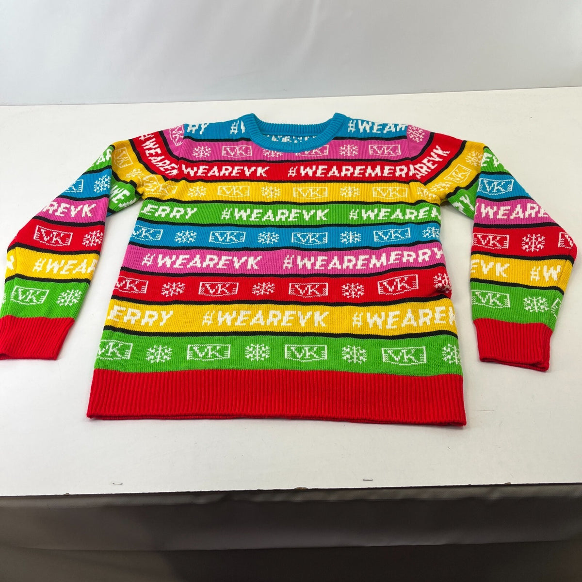 Vodka Kick Wear VK Light Up Christmas Jumper Working (see video) size Large