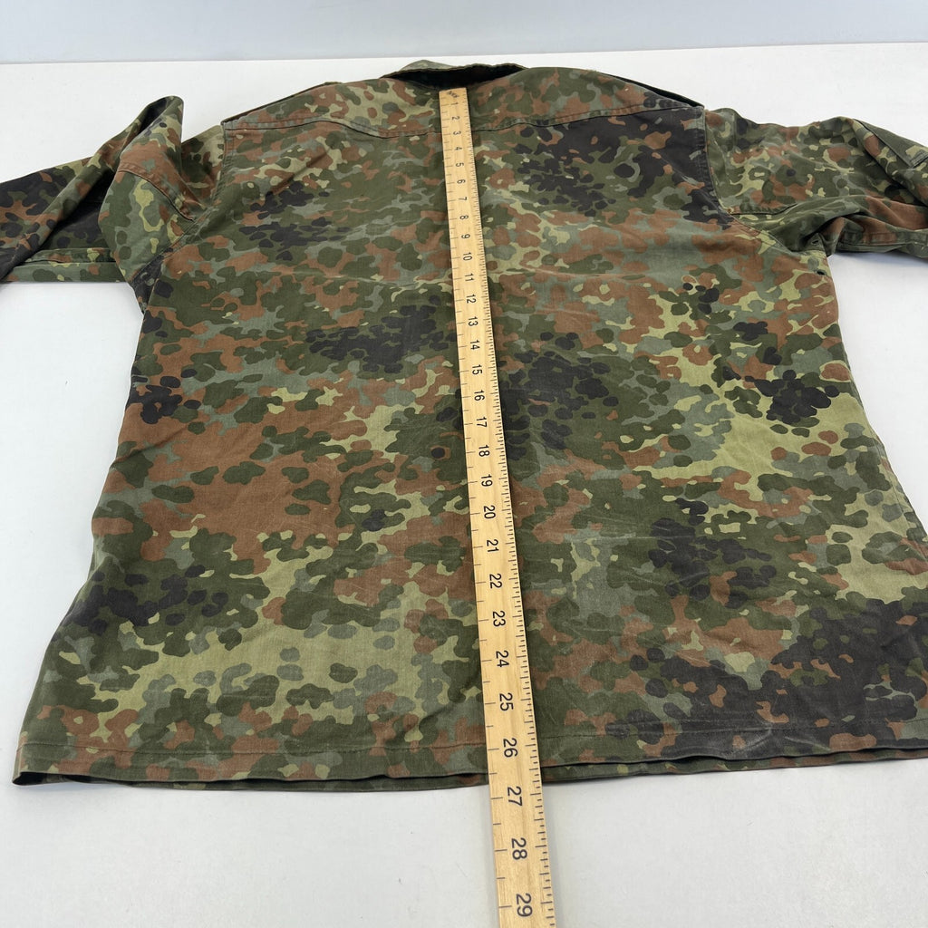 Vtg German Army Flecktarn Camo Custom Punk Jacket Combat Green Gr.2 (UK M)